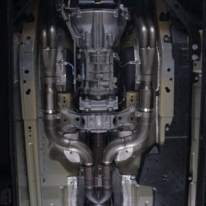 Ford Mustang Performance Exhaust - Stainless Works - Long Tube Headers with High-Flow Cats - `15-`20